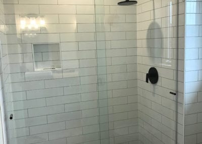 Barn door shower project