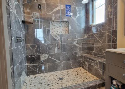 New shower installed