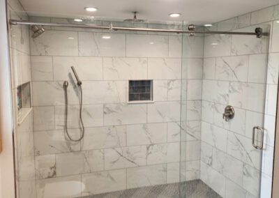 Barn style shower