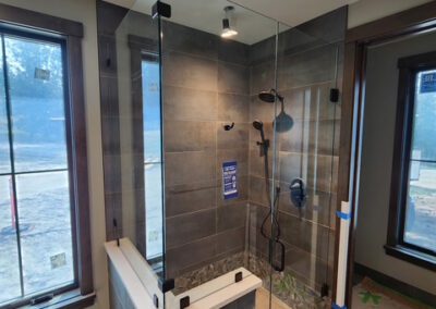 Beautiful new shower glass